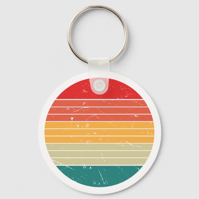 retro colors cute keychain nyckelring (Framsida)