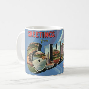 Retro Columbus Ohio Hälsning Mugg