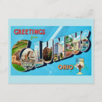 Retro Columbus Ohio Hälsning