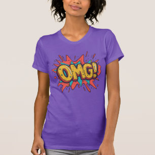 Retro Comic “OMG!” Pop Art Streetwear T-shirt