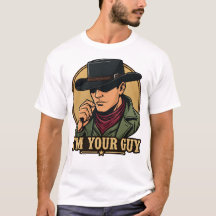 Retro Comic Svart Hatt Cowboy Jag Är Din Man