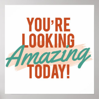 Retro Compliment Sign Hälsning/Välkommen Poster