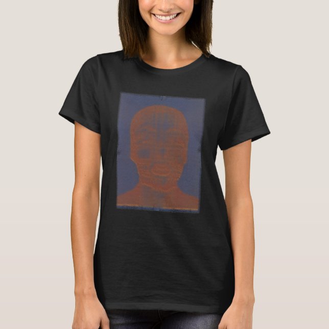 Retro Computer Design Cyber Glitch Shirt T (Framsida)