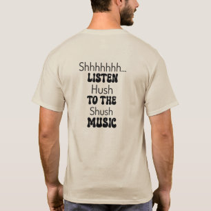 Retro Concert Ro STFU Black Text T-Shirt