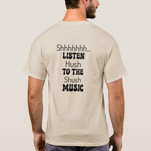 Retro Concert Ro STFU Black Text T-Shirt (Baksida)
