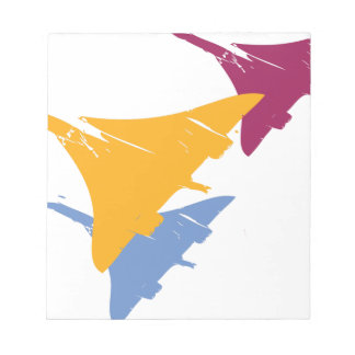 Retro Concorde Jet flygplansdesign för flygplan Anteckningsblock