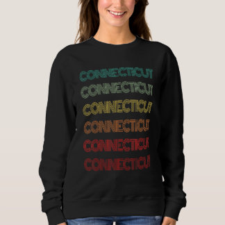 Retro Connecticut Hem Rötter Bridgeport Familjeutf T Shirt