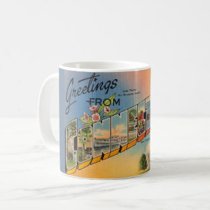 Retro Connecticut vykort Mugg