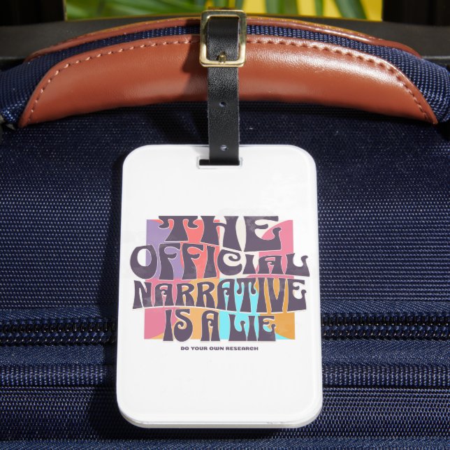 Retro Conspiracy Theory Bagagebricka (Framsida Insitu 2)
