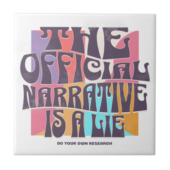 Retro Conspiracy Theory Kakelplatta (Framsidan)