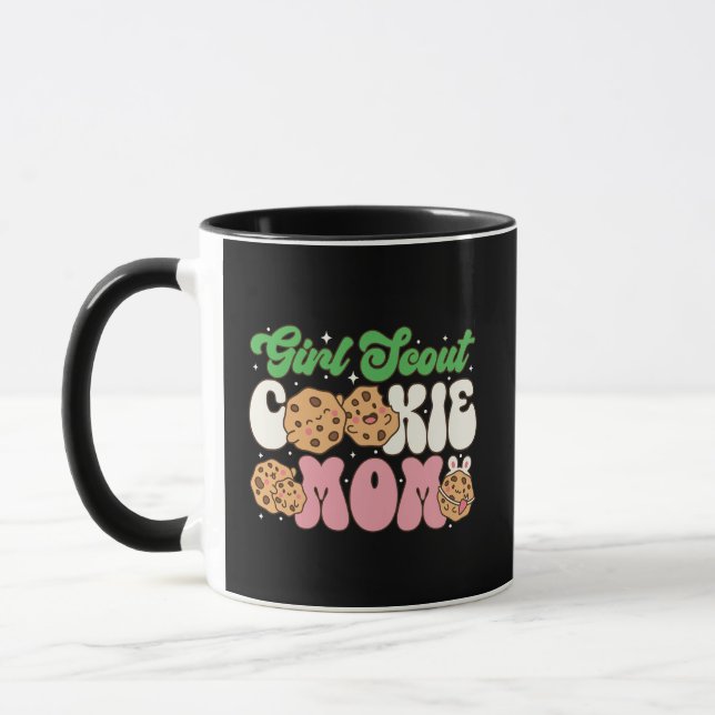 Retro Cookie Mamma Kawaii Baklivsmugg Mugg (Vänster)