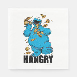 Retro Cookie Monster Glädjande Pappersservett