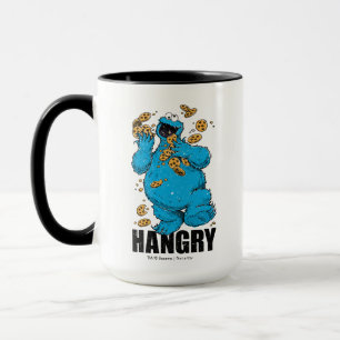 Retro Cookie Monster Hungrig Mugg