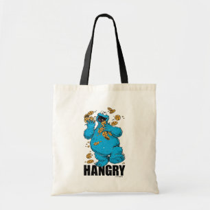Retro Cookie Monster Hungrig Tygkasse