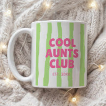 Retro "Cool Aunts Club" Randig Anpassad Est. Datum