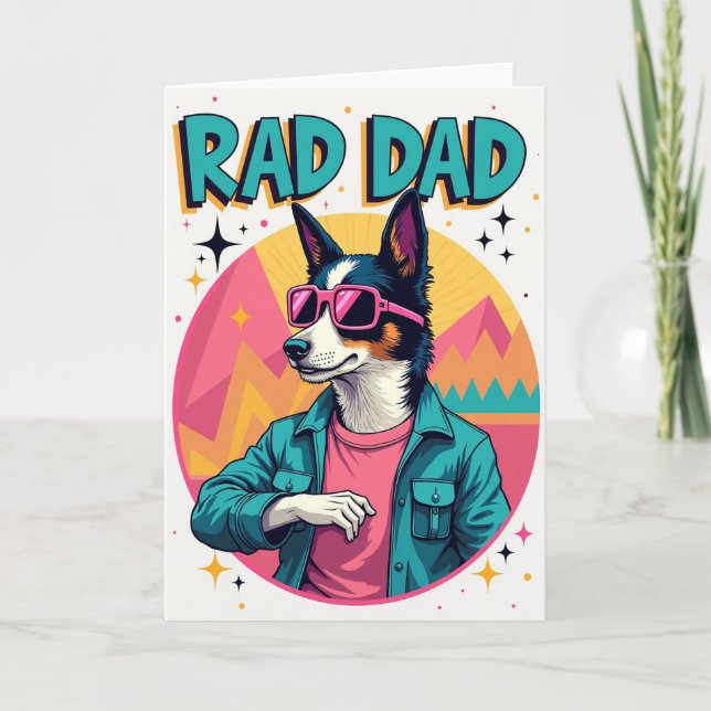 Retro Cool Fars Dag-kort Kort (Framsida)