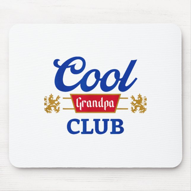 Retro Cool Grandpa Club Family Matching Father's D Musmatta (Framsidan)