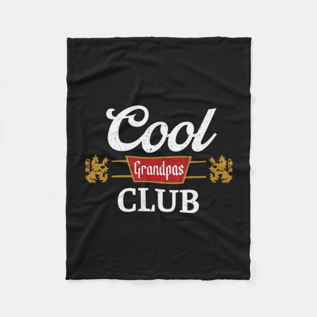 Retro Cool Grandpas Club Family Matching Father's  Fleecefilt (Framsidan)