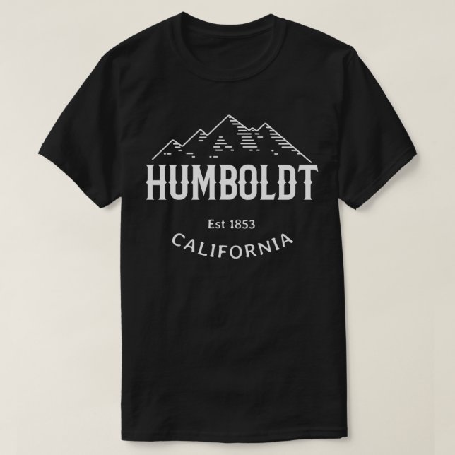 Retro Cool Humboldt County California Pacific Rang T Shirt (Design framsida)