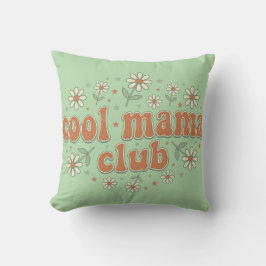 Retro Cool Mama Club Groovy Daisy Mors Dag App Kudde