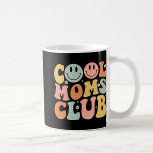 Retro Cool Mors Klubb Mamma Leende Glad Ansikte Mö Kaffemugg