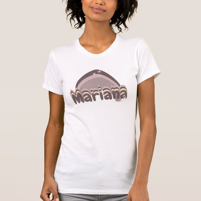 Retro Cool Regnbåge Stjärnor Earthy Namn T-Shirt (Framsida)