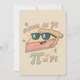 Retro Cool som Pi-fest Inbjudan