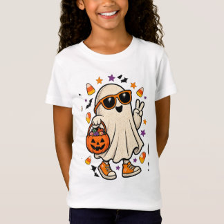 Retro Cool Spöke med Solglasögon Trick T Shirt