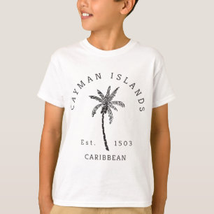 Retro Coola Caymanöarna Original Beach Handflatan T Shirt