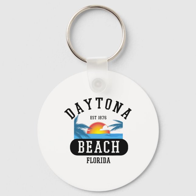 Retro Coola Daytona Beach Manar Womens Florida Bea Nyckelring (Framsida)