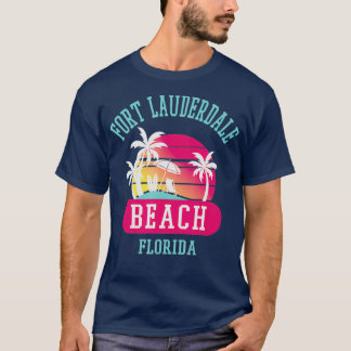 Retro Coola Ft Lauderdale Manar Womens FL Beacher T Shirt