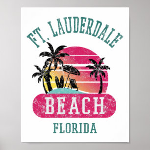 Retro Coola Ft. Lauderdale Vintage Manar Womens Fl Poster