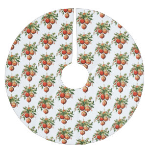 Retro Coola Julgran Dekoration Mönster Julgransmatta Borstad Polyester