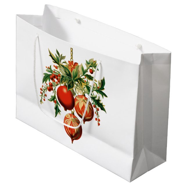 Retro Coola Julgran Dekorationer (Framsidan Vinklad)