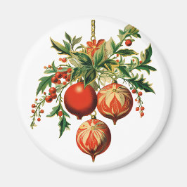 Retro Coola Julgran Dekorationer Magnet