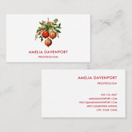 Retro Coola Julgran Dekorationer Visitkort