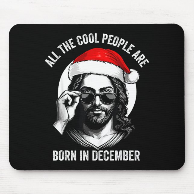 Retro Coola Människor Föds I December Kristna C Musmatta (Framsidan)