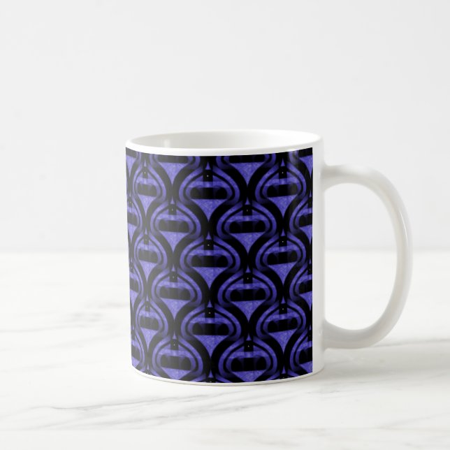 Retro Coola Mugg, Royal Blue Kaffemugg (Höger)