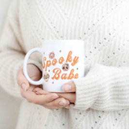 Retro Coola Spooky Babe Halloween Kaffemugg