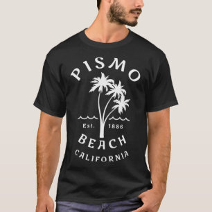 Retro Coola Vintage Pismo Beach California Handfla T Shirt