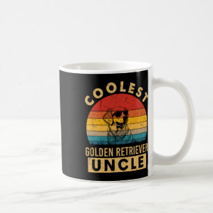 Retro Coolaste Golden Retriever Farbror Roliga Gåv Kaffemugg