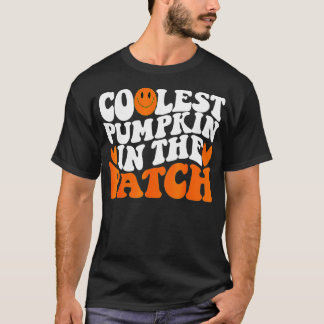 Retro Coolest Pumpkin in Patch Halloween T Shirt