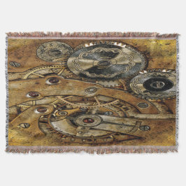 Retro Copper Brass Gears Steampunk Antique Filt