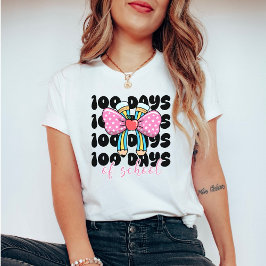 Retro Coquette 100 Days of School T Shirt