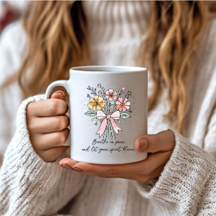 Retro Coquette-Blommigt med offert Kaffemugg