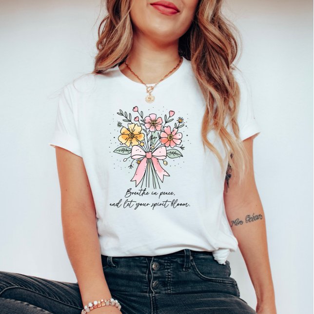 Retro Coquette-Blommigt med offert T Shirt (Skapare uppladdad)