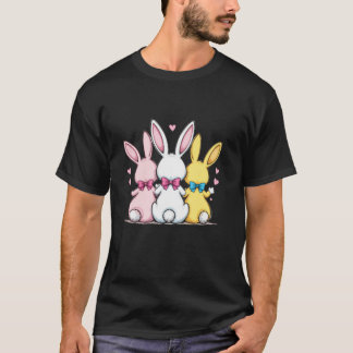 Retro Coquette Påskhare Bow Cute Coquette Bunn T Shirt