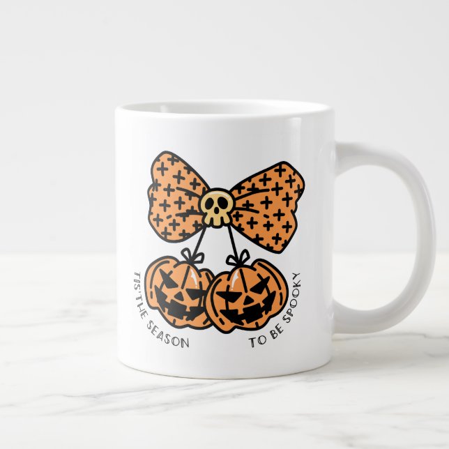 Retro Coquette Pumpkins Spooky Season Jumbo Mugg (Höger)