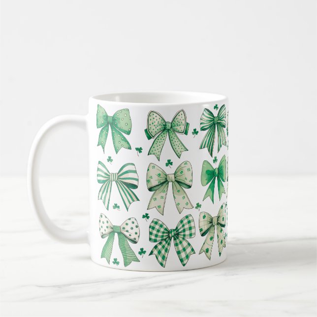 Retro Coquette St patrick's day - C004 Kaffemugg (Vänster)