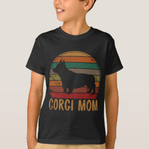 Retro Corgi Mamma Gift Hund Mor Pet Welsh Corgi Mo T Shirt
